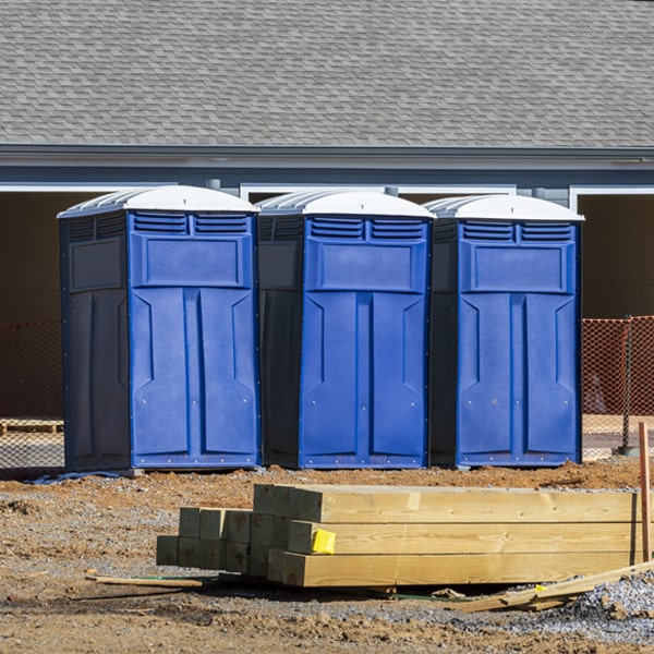 is there a specific order in which to place multiple porta potties in Newman CA